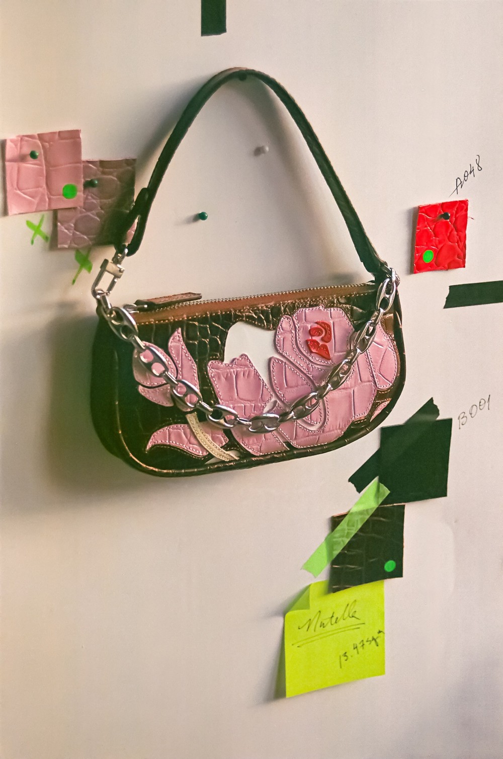 An upcycled bag from By Far and Vestiaire Collections new collaboration