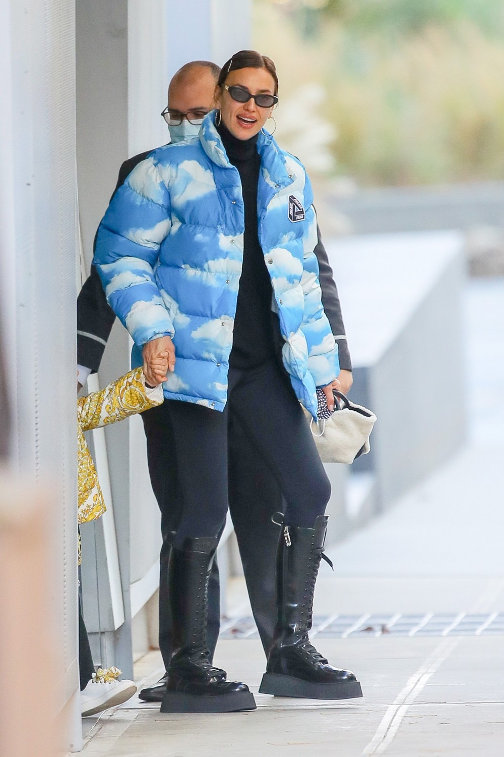 Irina Shayk Dresses Up Her Leggings With a Coveted Sold Out Puffer