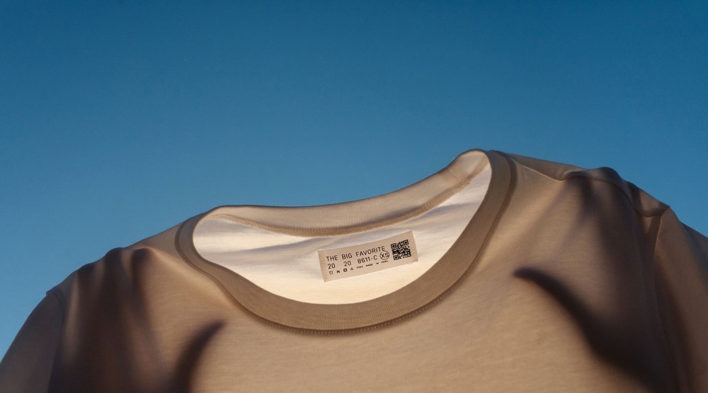 The Big Favorites pima cotton Tshirt which comes with a QR code that directs you to a shipping label when its time to...