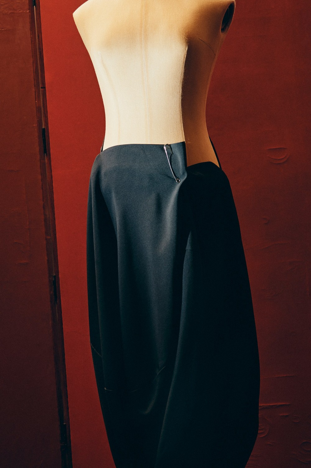 Comme des Garons skirt with pin fastening circa 1990