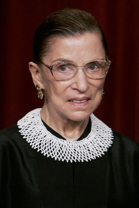 washington   march 03 us supreme court justice ruth bader ginsburg smiles during a photo session with photographers at the us supreme court march 3, 2006 in washington dc  photo by mark wilsongetty images