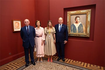 Alberto II inaugura una exposición sobre Picasso