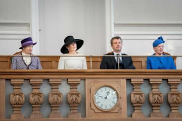La Familia Real danesa en la apertura del Parlamento
