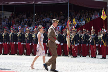 Los Reyes en la Academia General Militar de Zaragoza