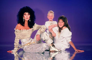 Cher y sus dos hijos