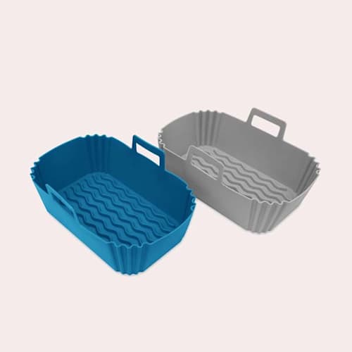 Moldes de silicona rectangulares: MOZOOSON 2 Piezas Molde Silicona Freidoras de Aire
