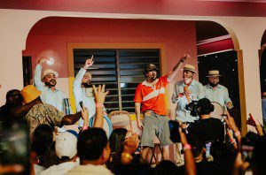 Bad Bunny performs onstage during night 1 of Bad Bunny: 