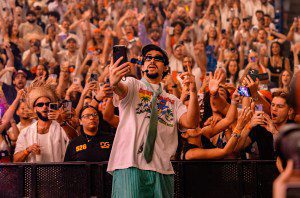Bad Bunny performs onstage during night 2 of Bad Bunny: 