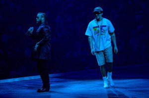 Bad Bunny performs onstage during night 2 of Bad Bunny: 