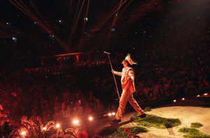 Bad Bunny performs onstage during night 3 of Bad Bunny: 