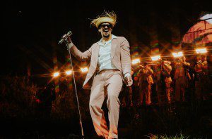 Bad Bunny performs onstage during night 3 of Bad Bunny: 