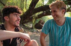 Benito Antonio Martinez Ocasio and Gael García Bernal in 'Cassandro'.
