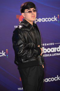 Oscar Maydon at the 2025 Billboard Latin Music Awards held at The Fillmore Miami Beach on October 23, 2025 in Miami Beach, Florida.