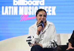 Isabel Castro during the Billboard Latin Music Week Miami 2025 Selena y Los Dinos (Presented by Netflix) panel at the Fillmore Miami Beach on October 22, 2025 in Miami Beach, Florida.