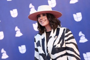 Dominican singer-songwriter Covi Quintana attends the 26th Annual Latin Grammy Awards at the MGM Grand Garden Arena in Las Vegas, Nevada on November 13, 2025.