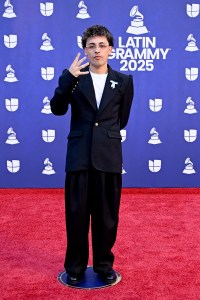 Trueno attends The 26th Annual Latin GRAMMY Awards at MGM Grand Garden Arena on November 13, 2025 in Las Vegas, Nevada.