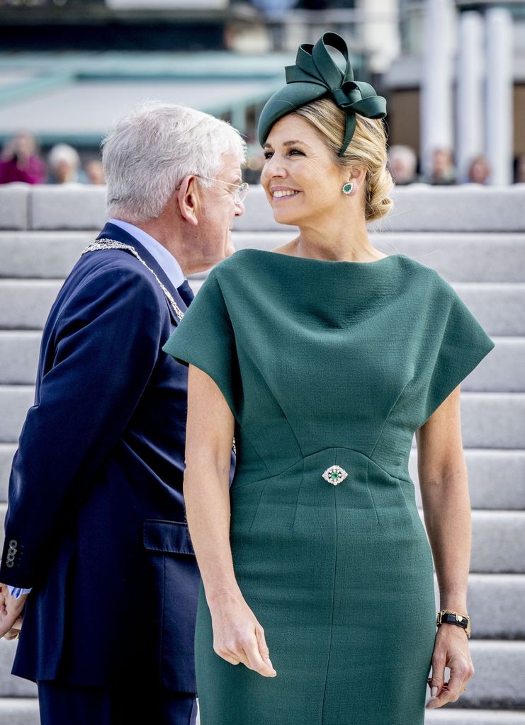 La reina Máxima de Holanda en la inauguración del nuevo boulevard en Scheveningen.