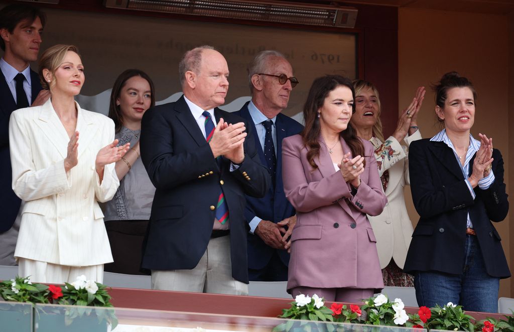 La familia Grimaldi en la final de tenis de Montecarlo 2026.