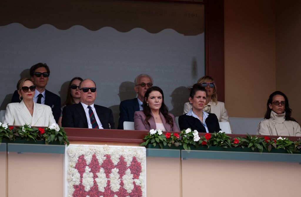 La familia Grimaldi en la final de tenis de Montecarlo 2026.
