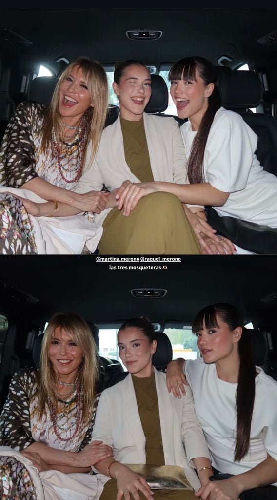Raquel Meroño y sus hijas, Martina y Daniela, en Montecarlo.