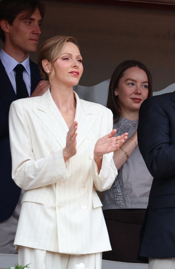 La familia Grimaldi en la final de tenis de Montecarlo 2026.