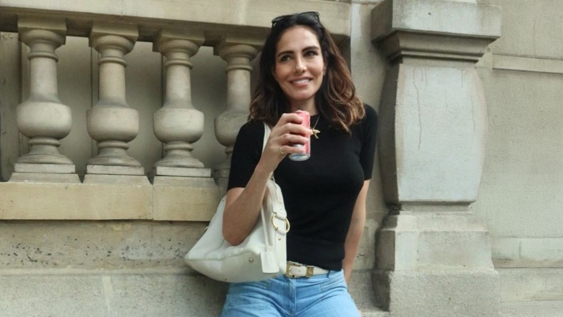 Adriana Abascal changes gala dresses for jeans.