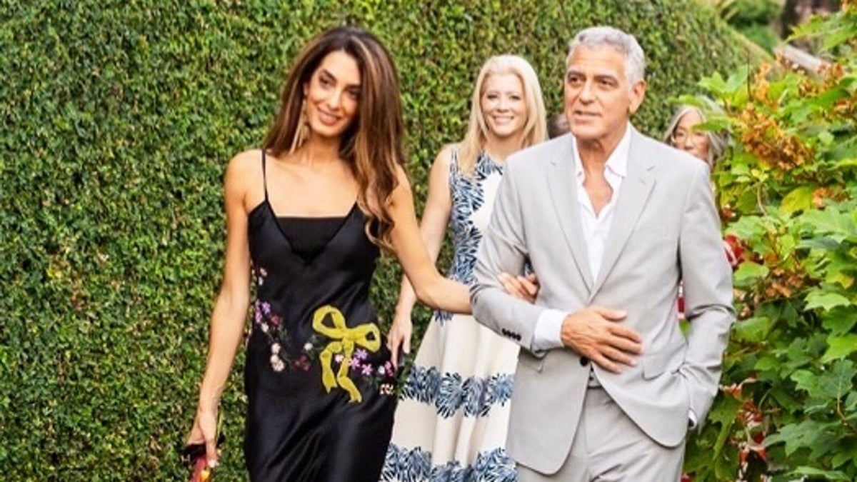 Amal Clooney's Vintage John Galliano Look at Lake Como
