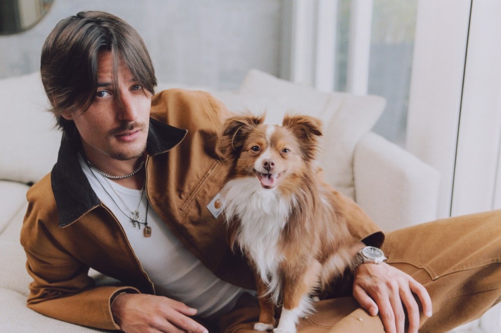 Danny Ocean and His Dog Kelo Grace the Cover of Dogue México