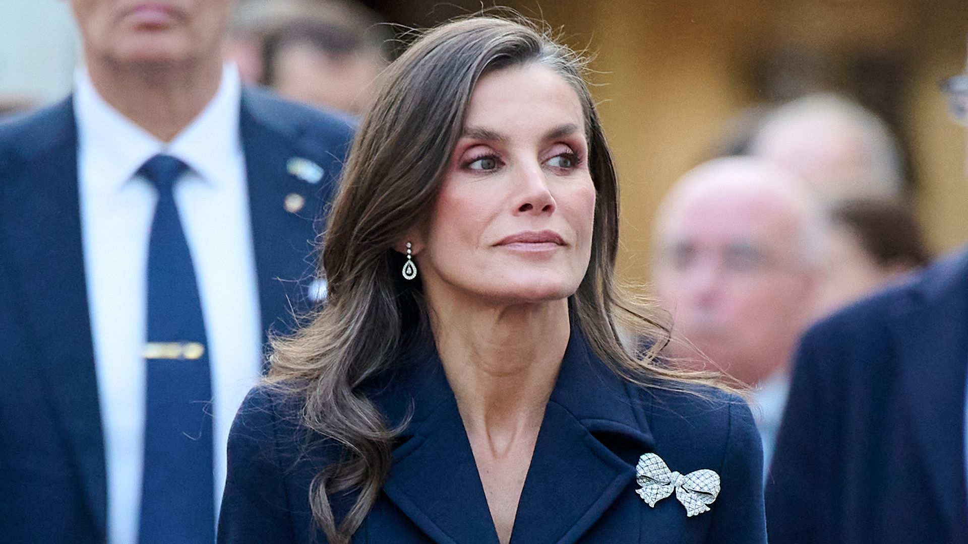 The Queen Letizia during her visit to the Arktikum Science Museum in Rovaniemi.