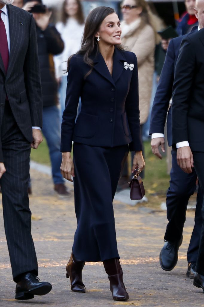 Queen Letizia during her visit to the University of Rovaniemi.
